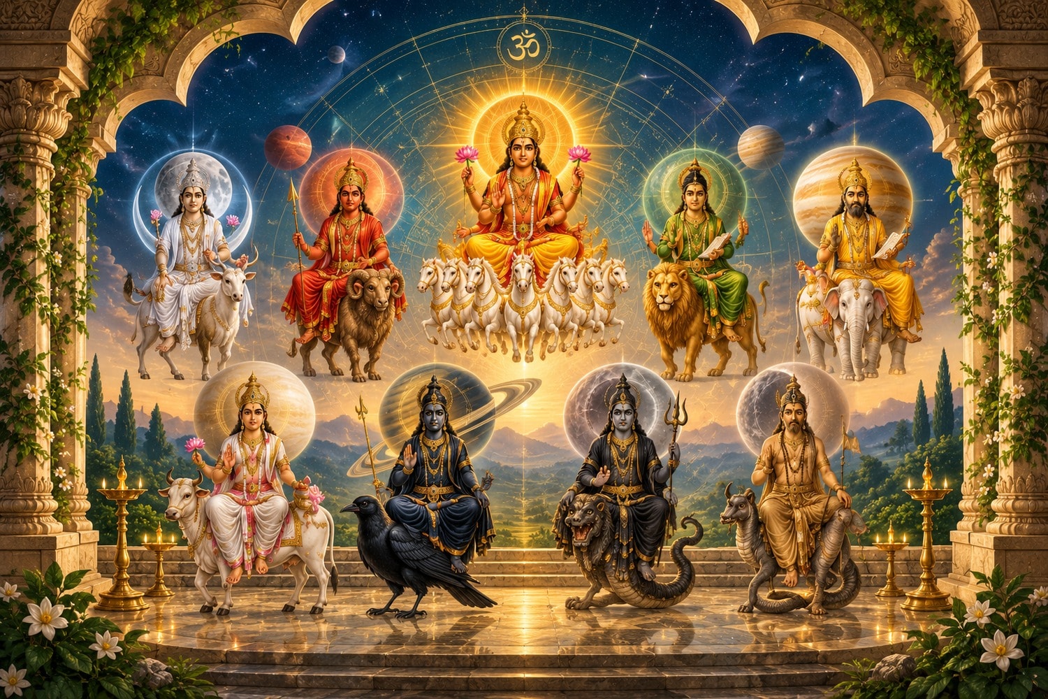 The nine Grahas — Vedic astrology planetary series